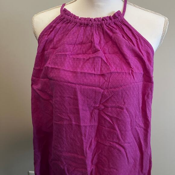 Knox Rose Women's Magenta Pink Woven Halter Tank Top - Size XXL - NWT - Picture 3 of 8